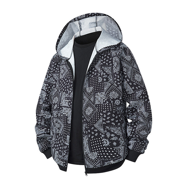 Damernas lätta vindjacka med färgglad mönster och andningsbara egenskaper Eva Jonsson-Eva Jonsson