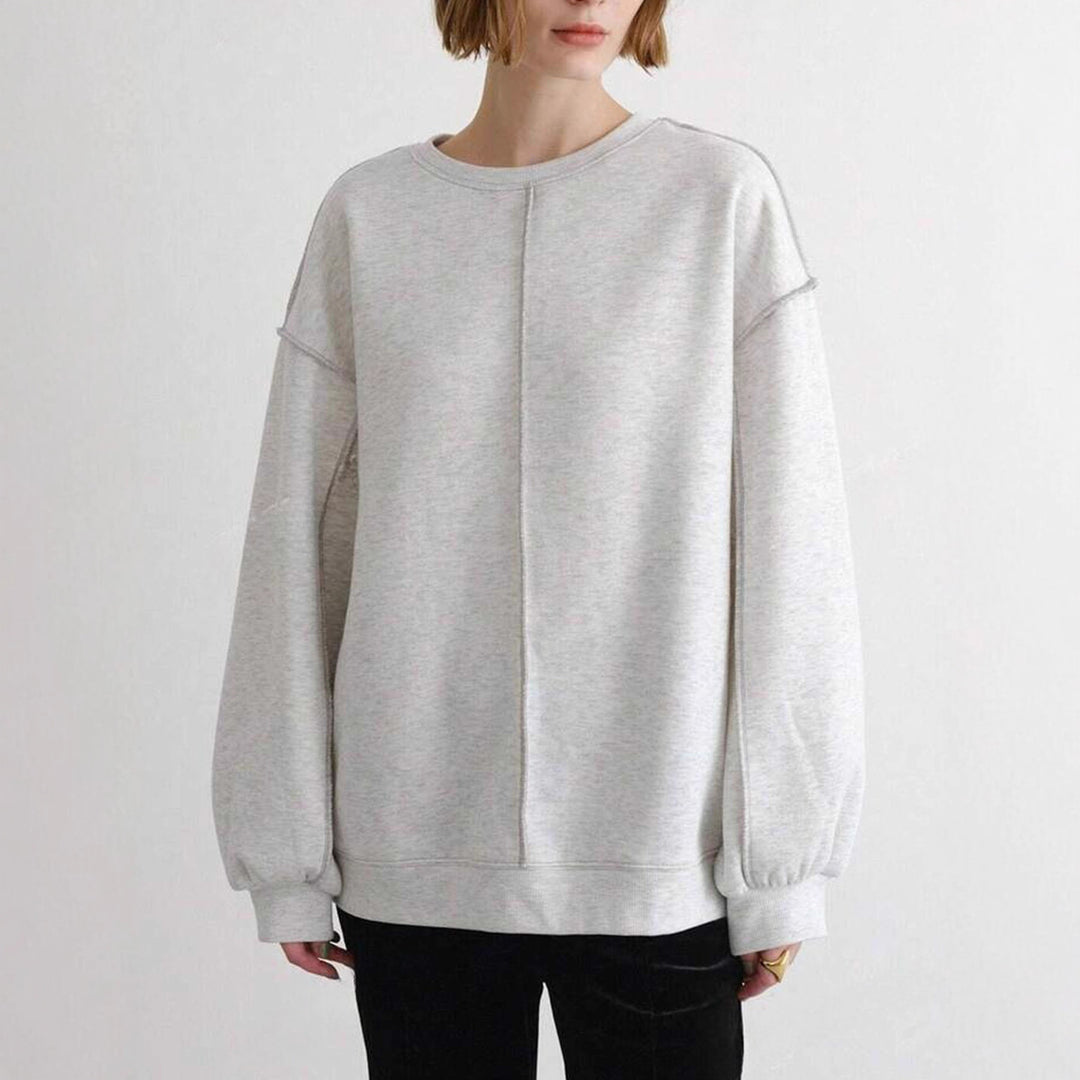 Damernas ledig pullover med lös passform och ballongärmar Mirla-Eva Jonsson
