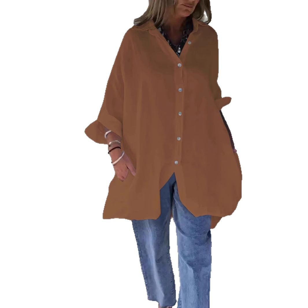 Damernas lediga blusklänning med moderiktig knappstängning Eva Jonsson-Eva Jonsson