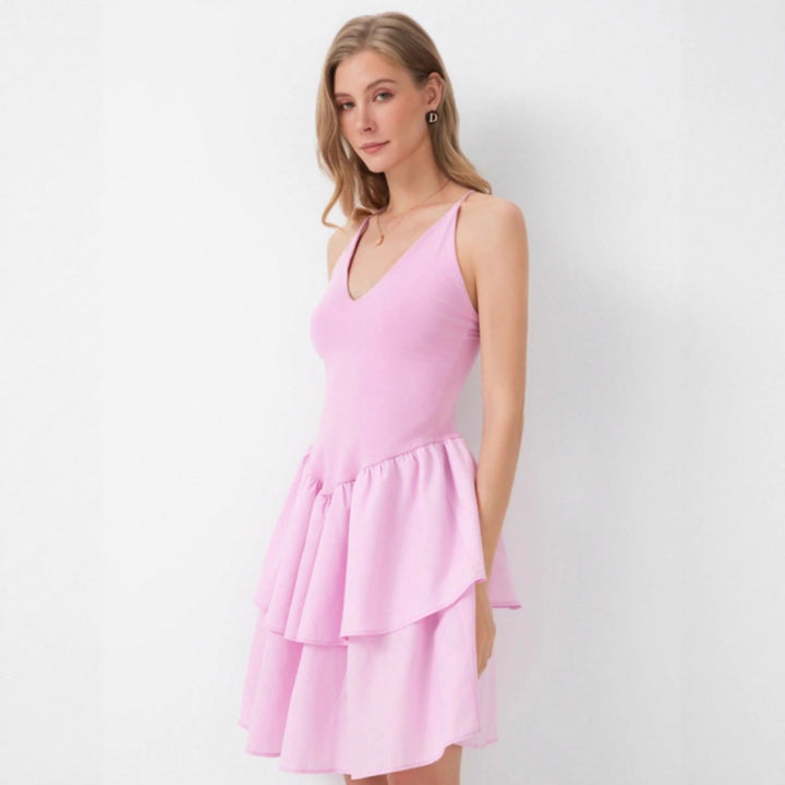 Damernas lekfulla badoutfit med volangdetalj Eva Jonsson-Eva Jonsson