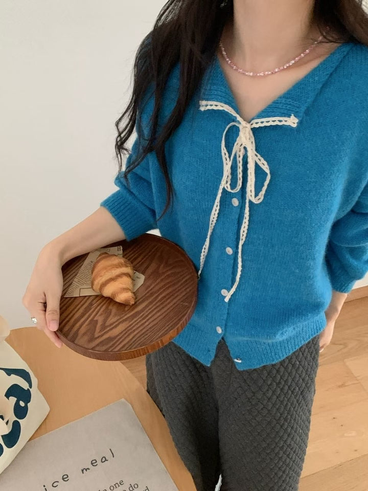 Damernas lekfulla kofta med slöjdprydnad Eva Jonsson-Eva Jonsson