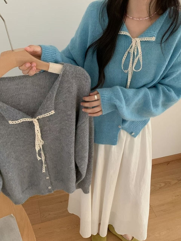 Damernas lekfulla kofta med slöjdprydnad Eva Jonsson-Eva Jonsson