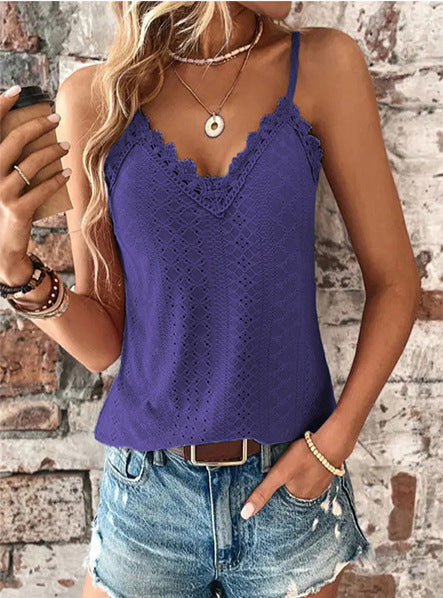 Damernas linne med elegant spetsinsats och fin ribbad struktur Eva Jonsson-Eva Jonsson