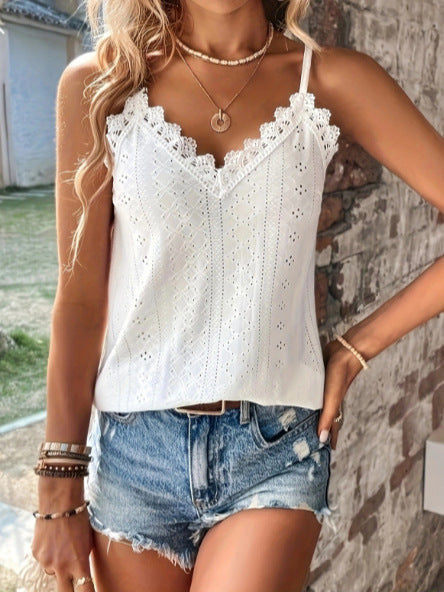 Damernas linne med elegant spetsinsats och fin ribbad struktur Eva Jonsson-Eva Jonsson