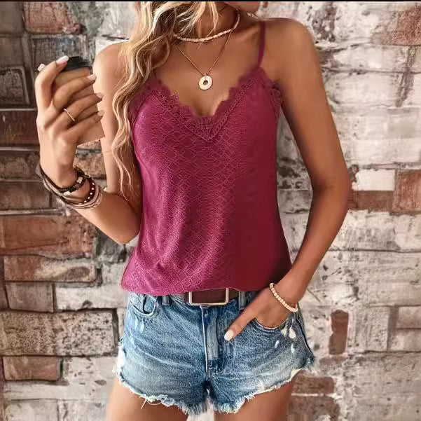 Damernas linne med elegant spetsinsats och fin ribbad struktur Eva Jonsson-Eva Jonsson