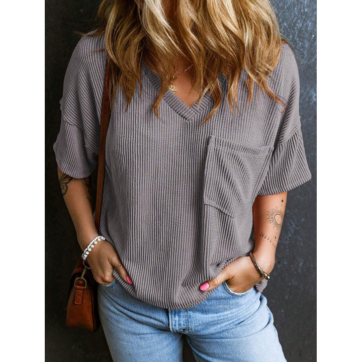 Damernas lösa V-hals T-shirt Eva Jonsson-Eva Jonsson