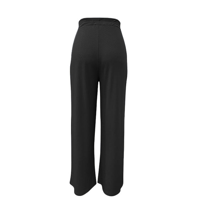 Damernas lösa chinos med elegant veck och hög midja Mirla-Eva Jonsson