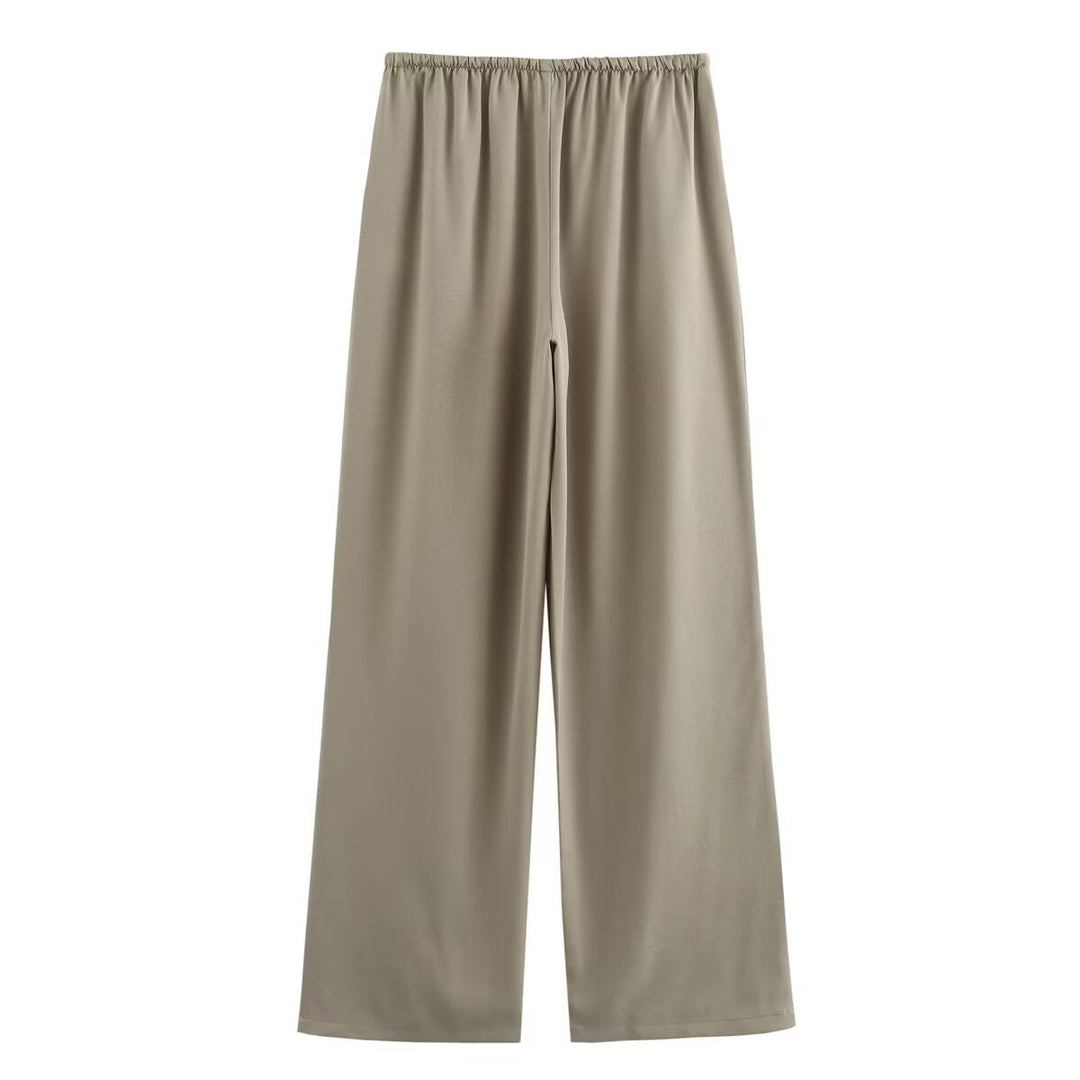Damernas lösa fritidsbyxor med elastisk midja och avslappnad passform Eva Jonsson-Eva Jonsson