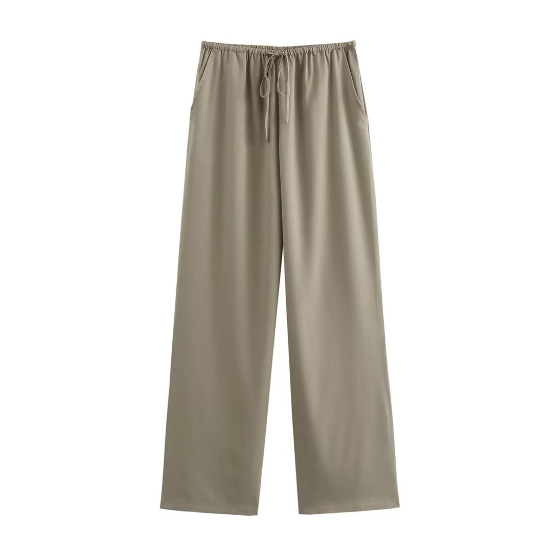 Damernas lösa fritidsbyxor med elastisk midja och avslappnad passform Eva Jonsson-Eva Jonsson