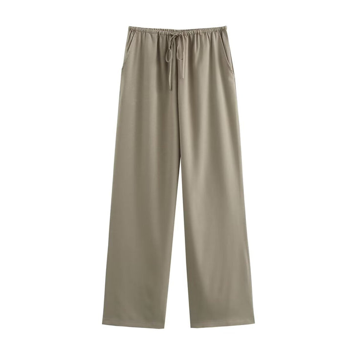 Damernas lösa fritidsbyxor med elastisk midja och avslappnad passform Eva Jonsson-Eva Jonsson