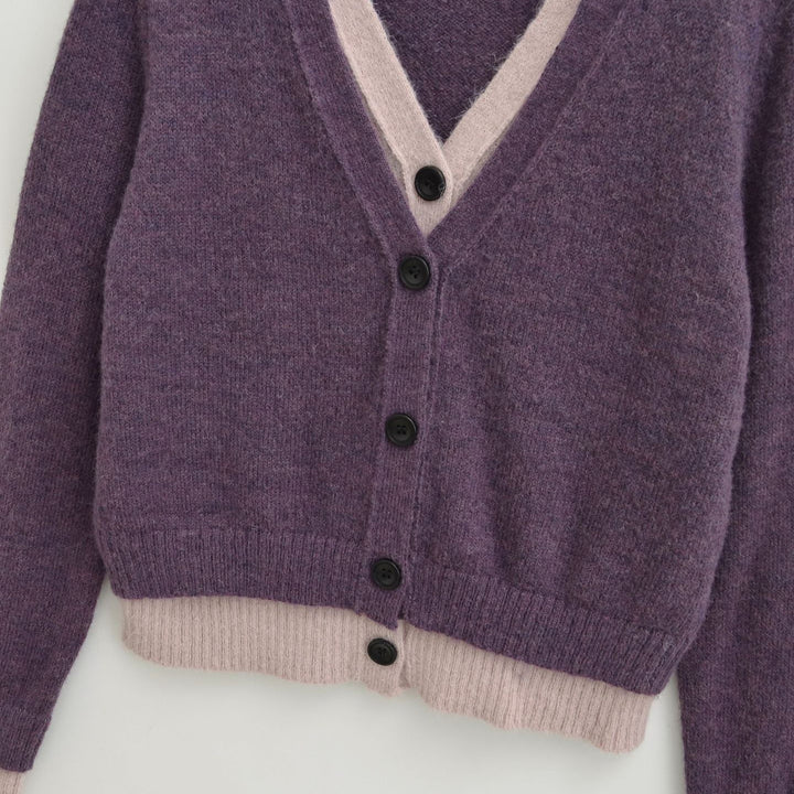 Damernas lösa stickad cardigan Mirla-Eva Jonsson