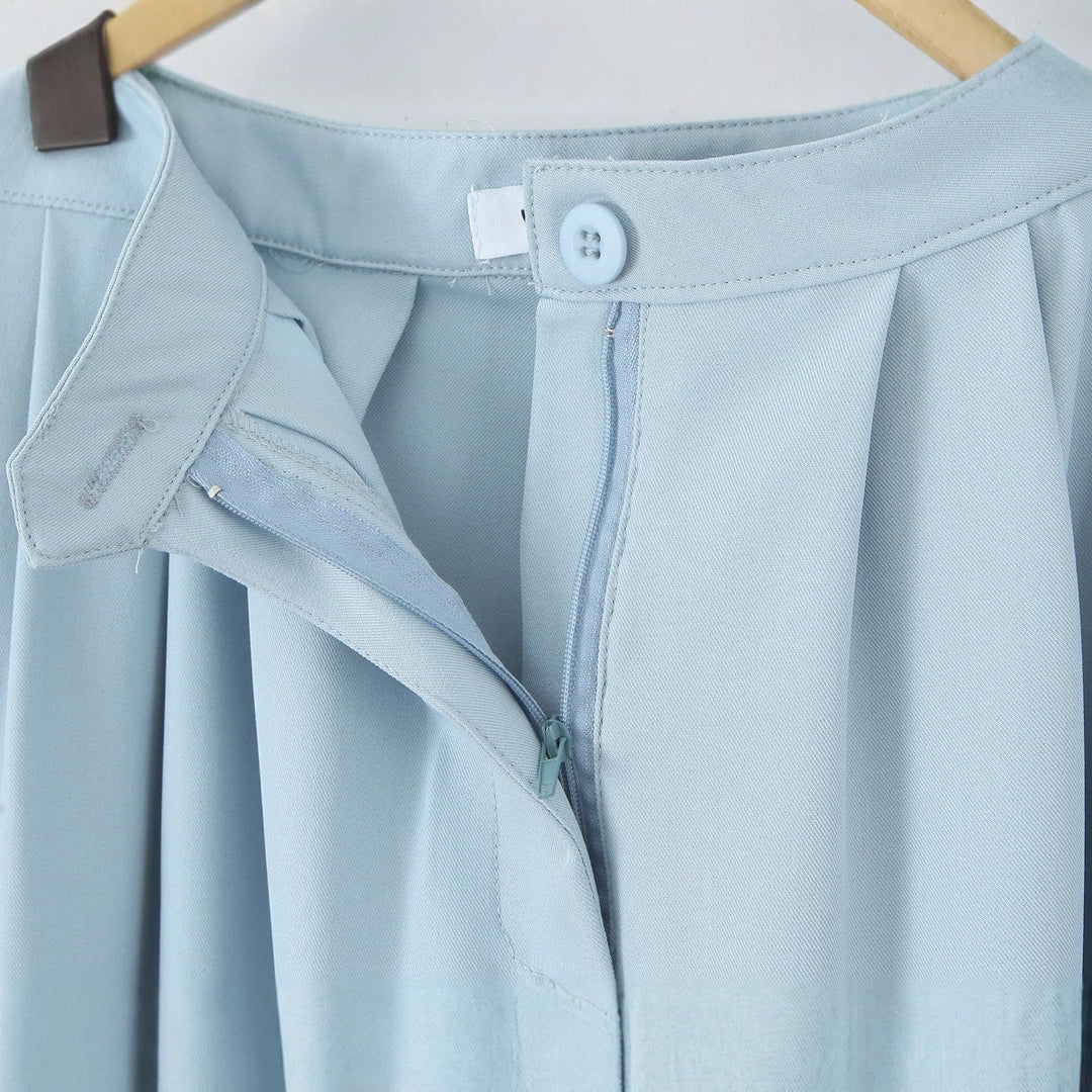 Damernas löst skurna kostymbyxor med elegant plissering Eva Jonsson-Eva Jonsson