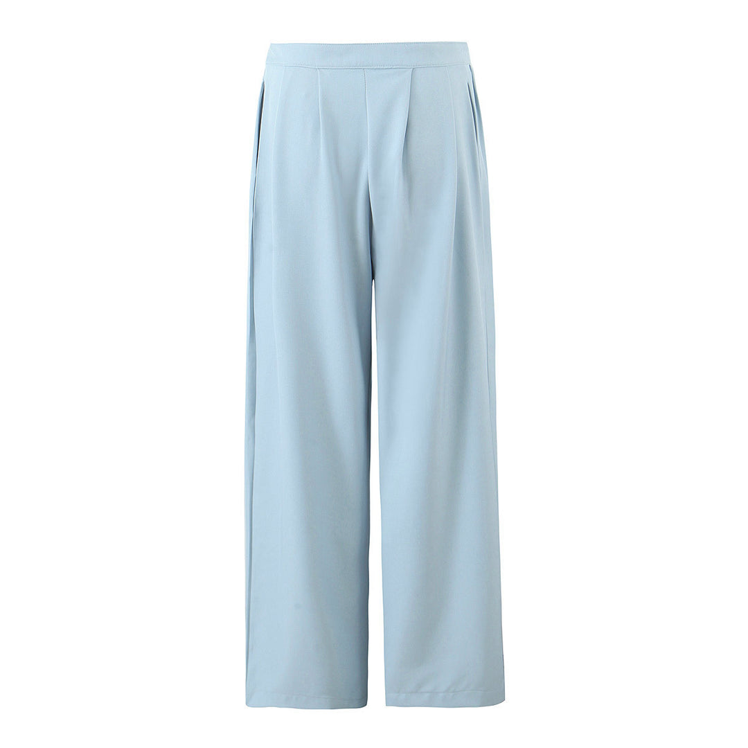 Damernas löst skurna kostymbyxor med elegant plissering Eva Jonsson-Eva Jonsson