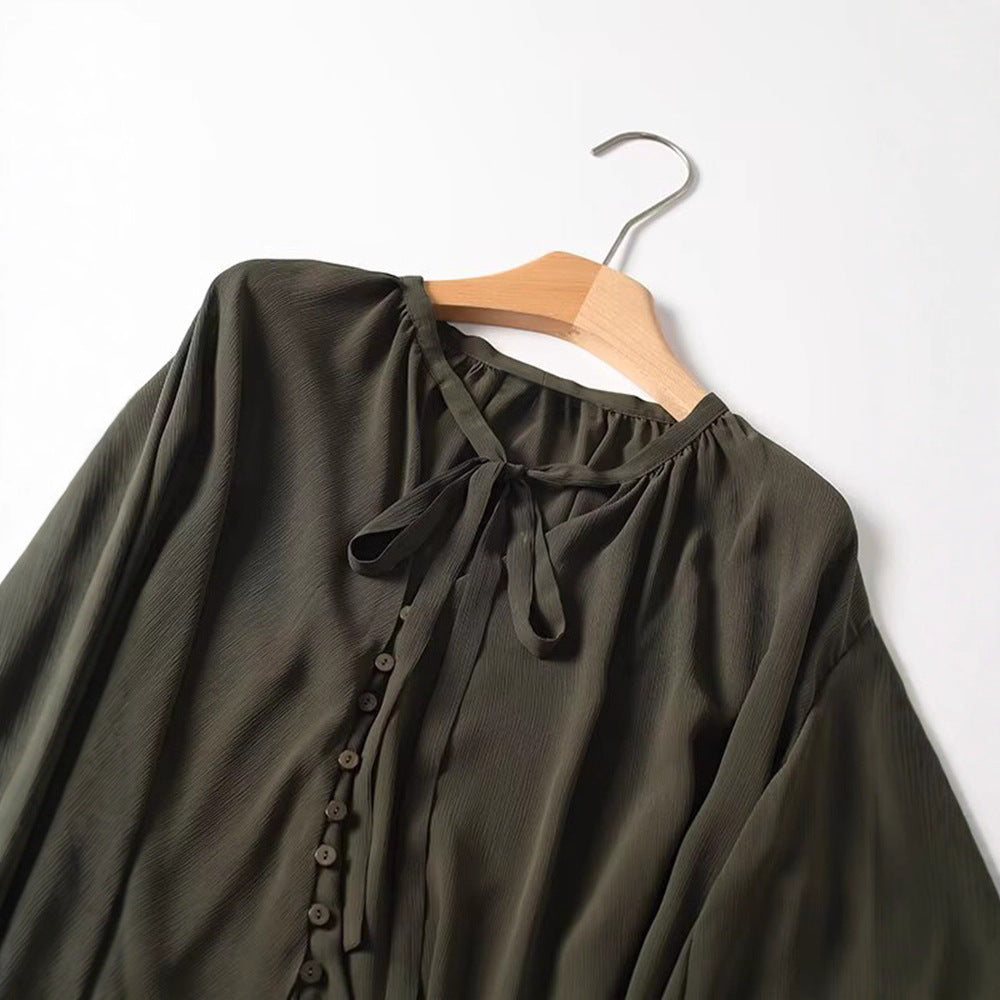 Damernas luftig blusshirt med volangdetaljer Eva Jonsson-Eva Jonsson