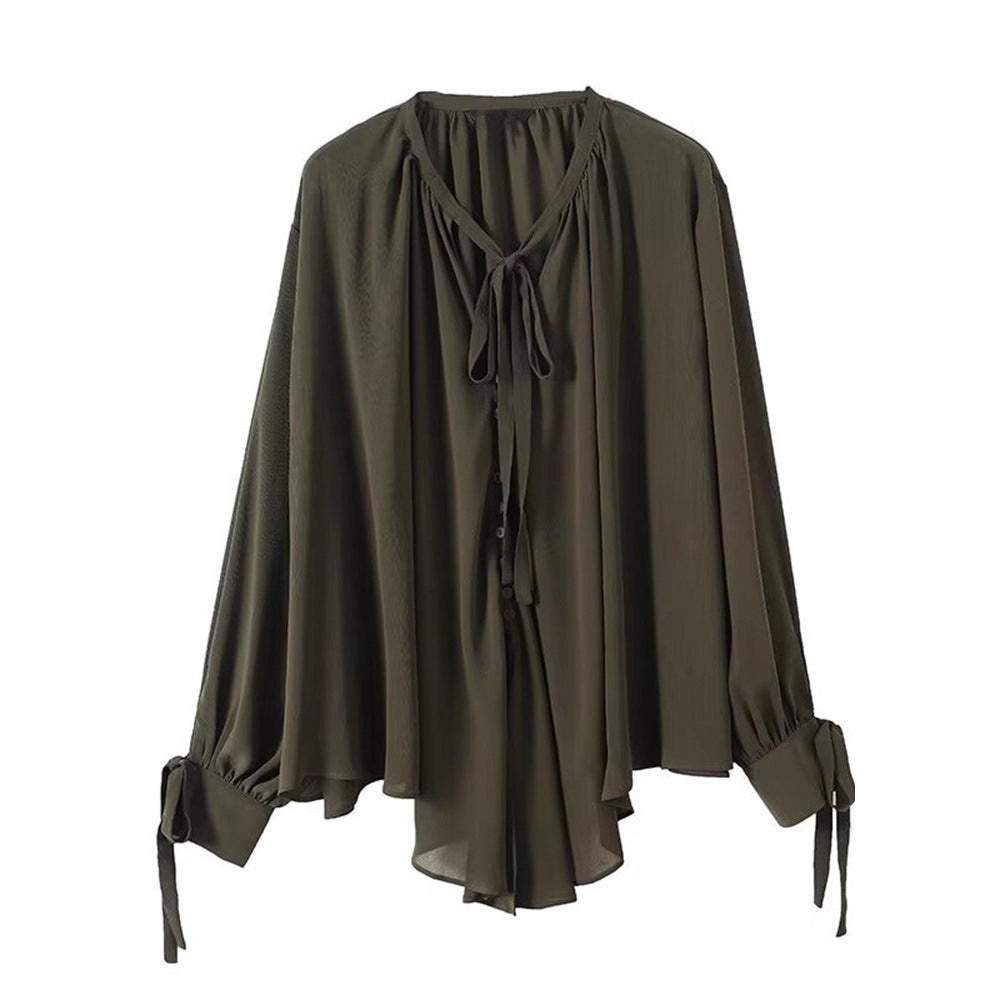 Damernas luftig blusshirt med volangdetaljer Eva Jonsson-Eva Jonsson