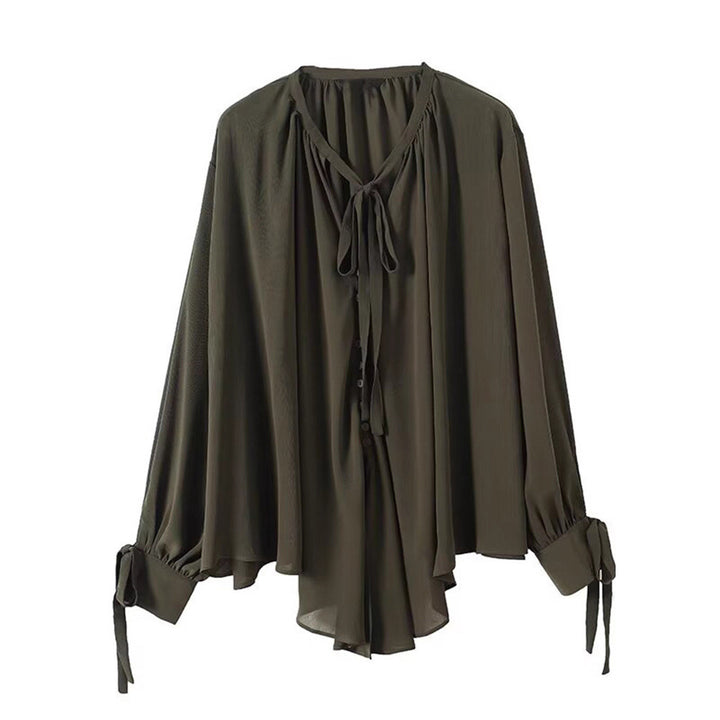 Damernas luftig blusshirt med volangdetaljer Eva Jonsson-Eva Jonsson