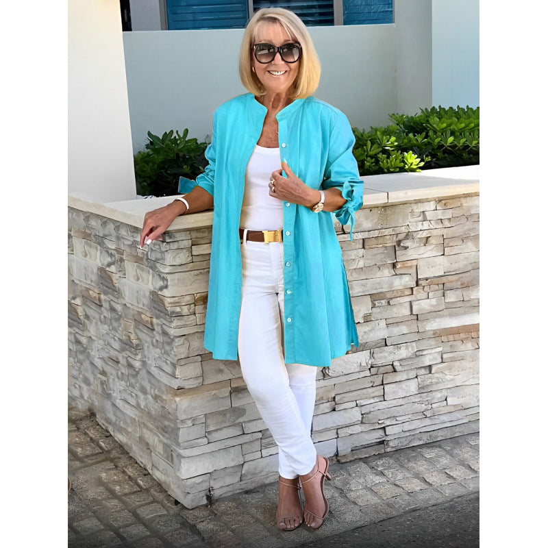 Damernas luftig långblazer med elastiska ärmar Eva Jonsson-Eva Jonsson