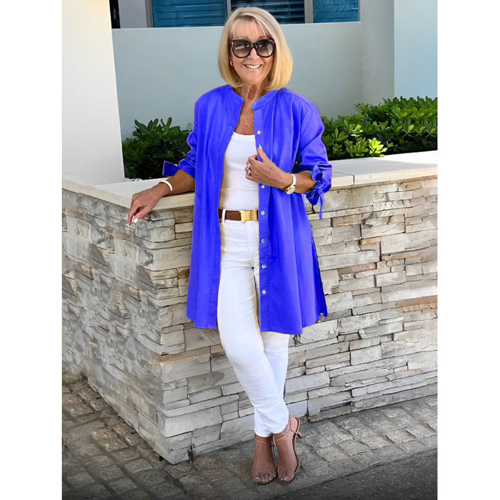 Damernas luftig långblazer med elastiska ärmar Eva Jonsson-Eva Jonsson