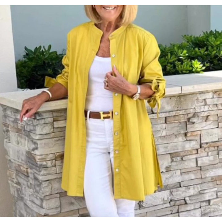 Damernas luftig långblazer med elastiska ärmar Eva Jonsson-Eva Jonsson