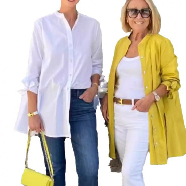 Damernas luftig långblazer med elastiska ärmar Eva Jonsson-Eva Jonsson