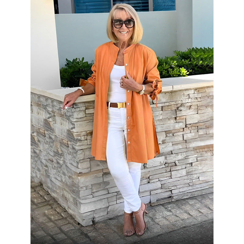 Damernas luftig långblazer med elastiska ärmar Eva Jonsson-Eva Jonsson