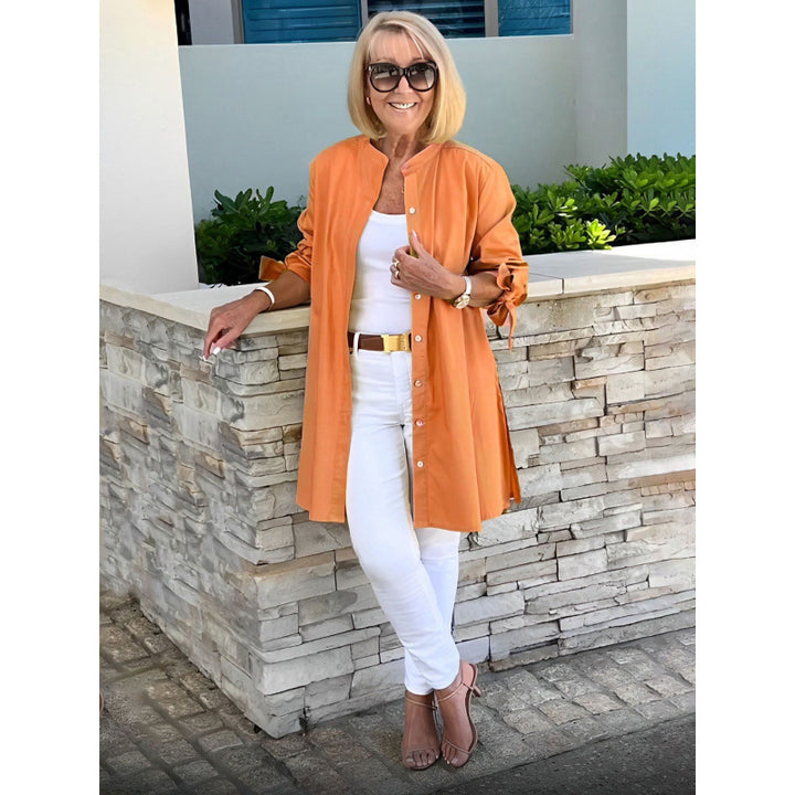 Damernas luftig långblazer med elastiska ärmar Eva Jonsson-Eva Jonsson