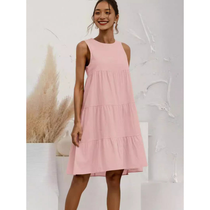 Damernas luftig sommarklänning med voluminös kjol Eva Jonsson-Eva Jonsson