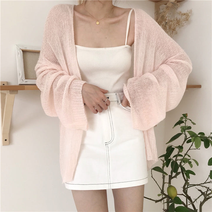 Damernas luftig strandöverkast med vida ärmar och dekorativ väv Eva Jonsson-Eva Jonsson