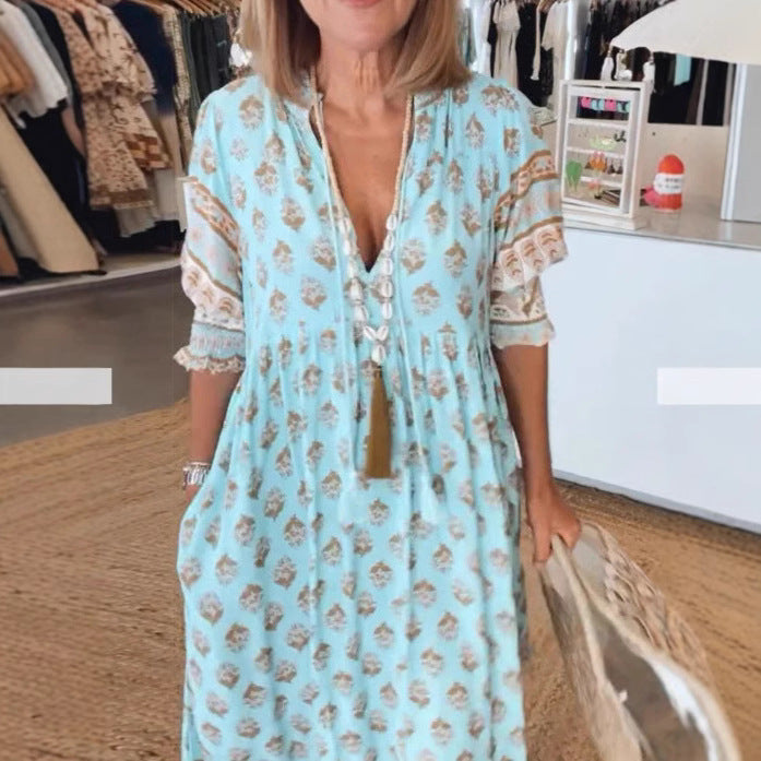 Damernas luftiga Maxiklänning Eva Jonsson-Eva Jonsson