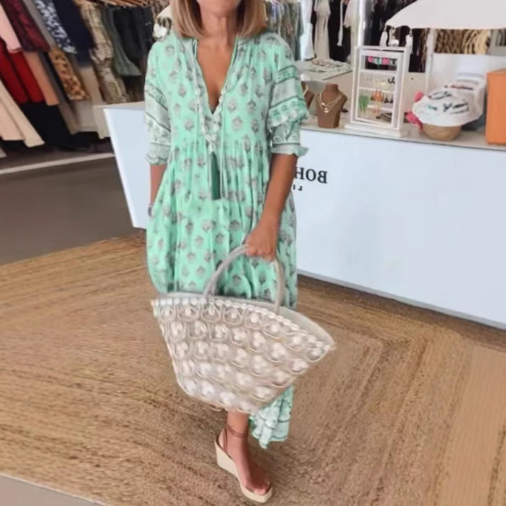 Damernas luftiga Maxiklänning Eva Jonsson-Eva Jonsson