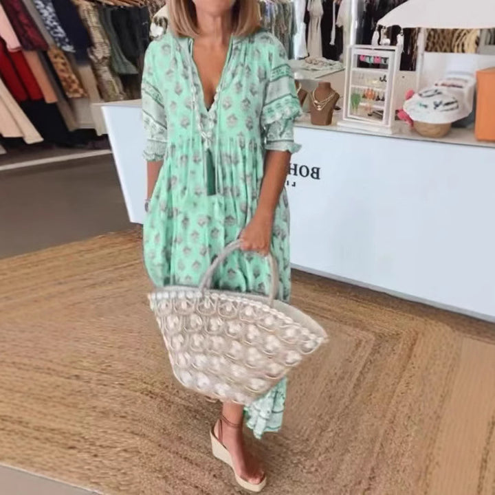 Damernas luftiga Maxiklänning Eva Jonsson-Eva Jonsson