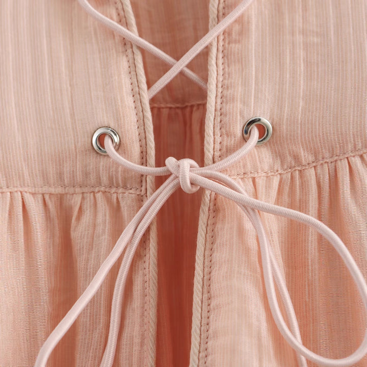 Damernas luftiga blus med dekorativ dragsko Eva Jonsson-Eva Jonsson