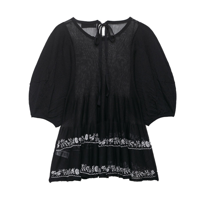 Damernas luftiga blusklänning med lekfullt volangdesign Eva Jonsson-Eva Jonsson