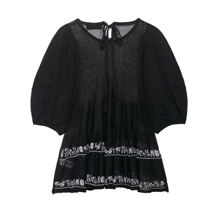 Damernas luftiga blusklänning med lekfullt volangdesign Eva Jonsson-Eva Jonsson