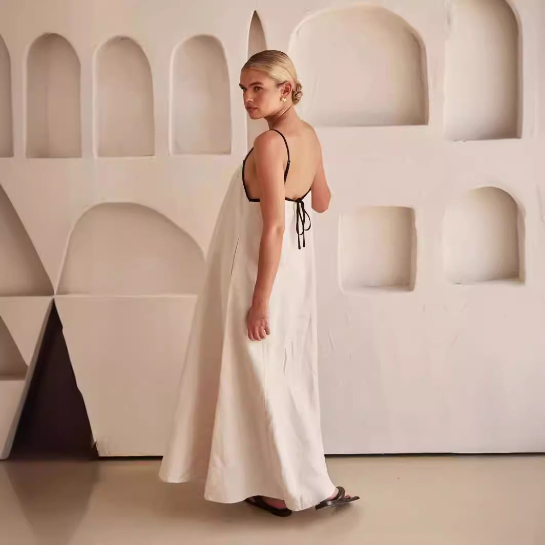 Damernas luftiga maxiklänning med fina axelband och bekymmerslös skärning Eva Jonsson-Eva Jonsson