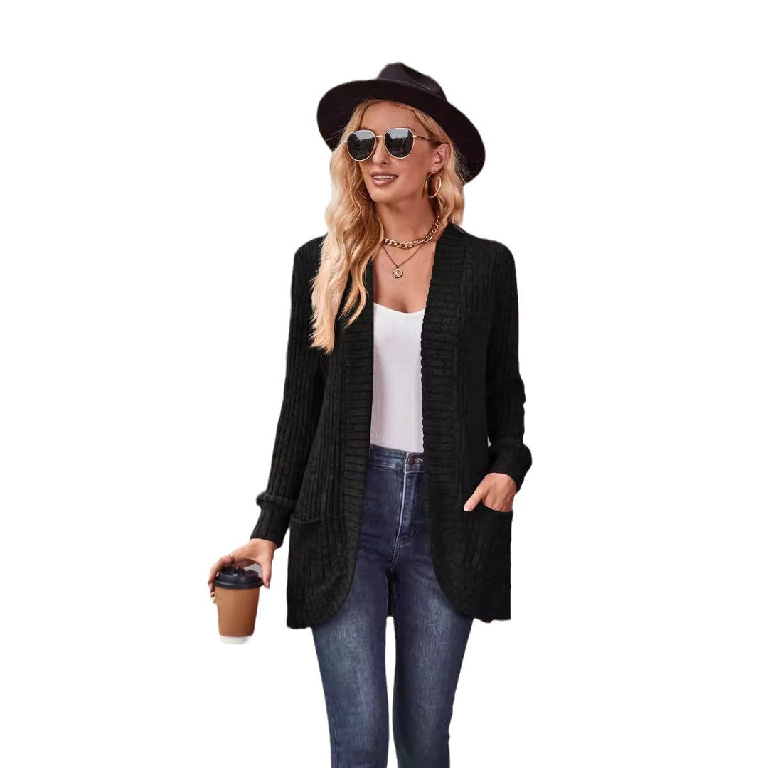 Damernas lyxiga kofta med långa ärmar Eva Jonsson-Eva Jonsson