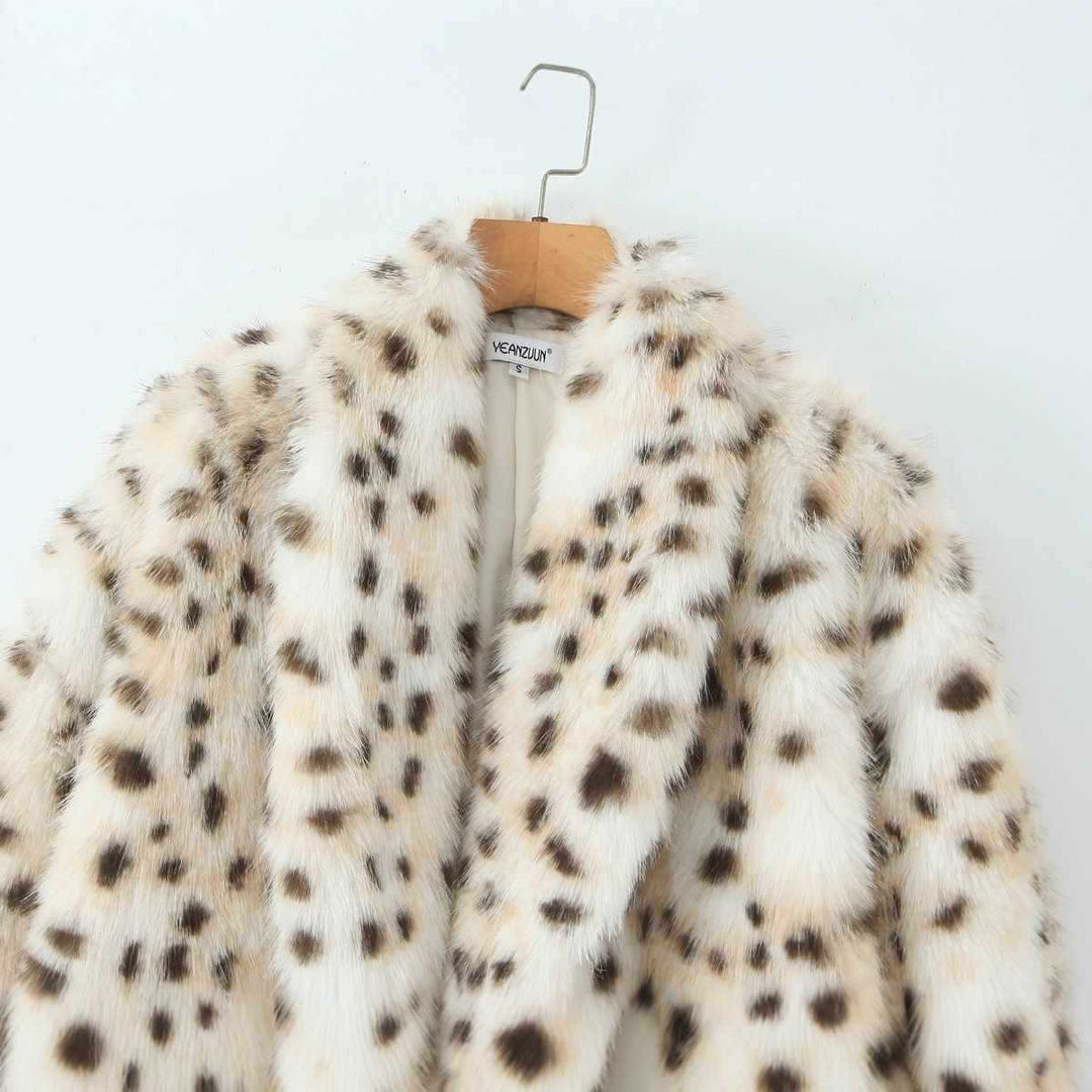 Damernas lyxiga konstpäls-kappa Eva Jonsson-Eva Jonsson