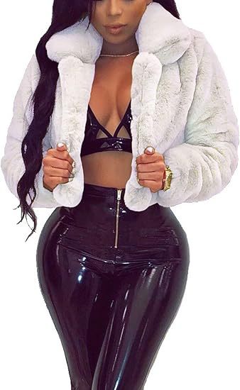 Damernas lyxiga konstpälsjacka i elegant cropped-design Eva Jonsson-Eva Jonsson