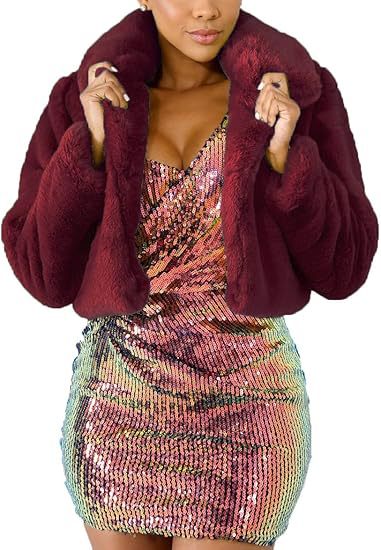 Damernas lyxiga konstpälsjacka i elegant cropped-design Eva Jonsson-Eva Jonsson