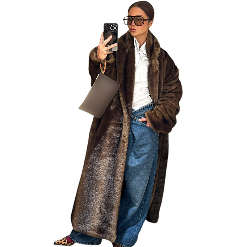 Damernas lyxiga konstpälskappor med elegant snitt Eva Jonsson-Eva Jonsson