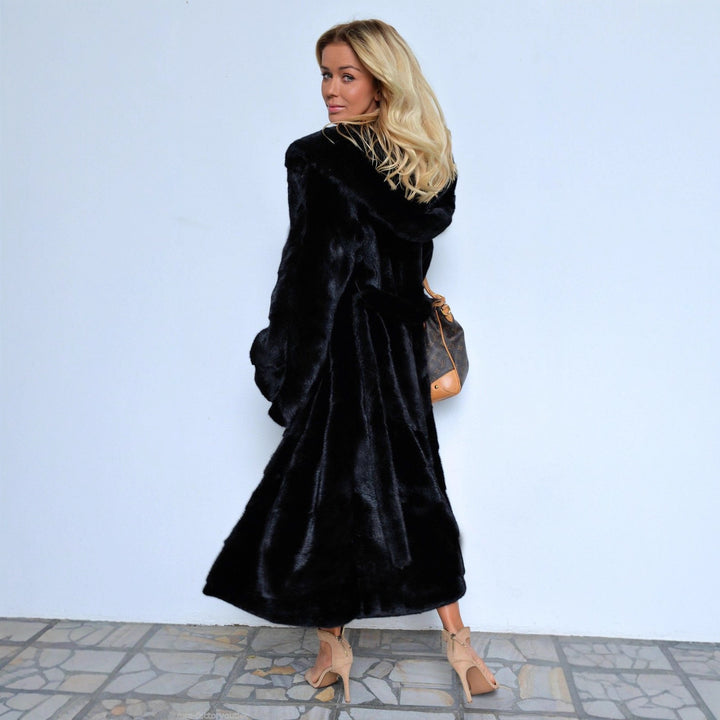 Damernas lyxiga konstpälsrock Eva Jonsson-Eva Jonsson