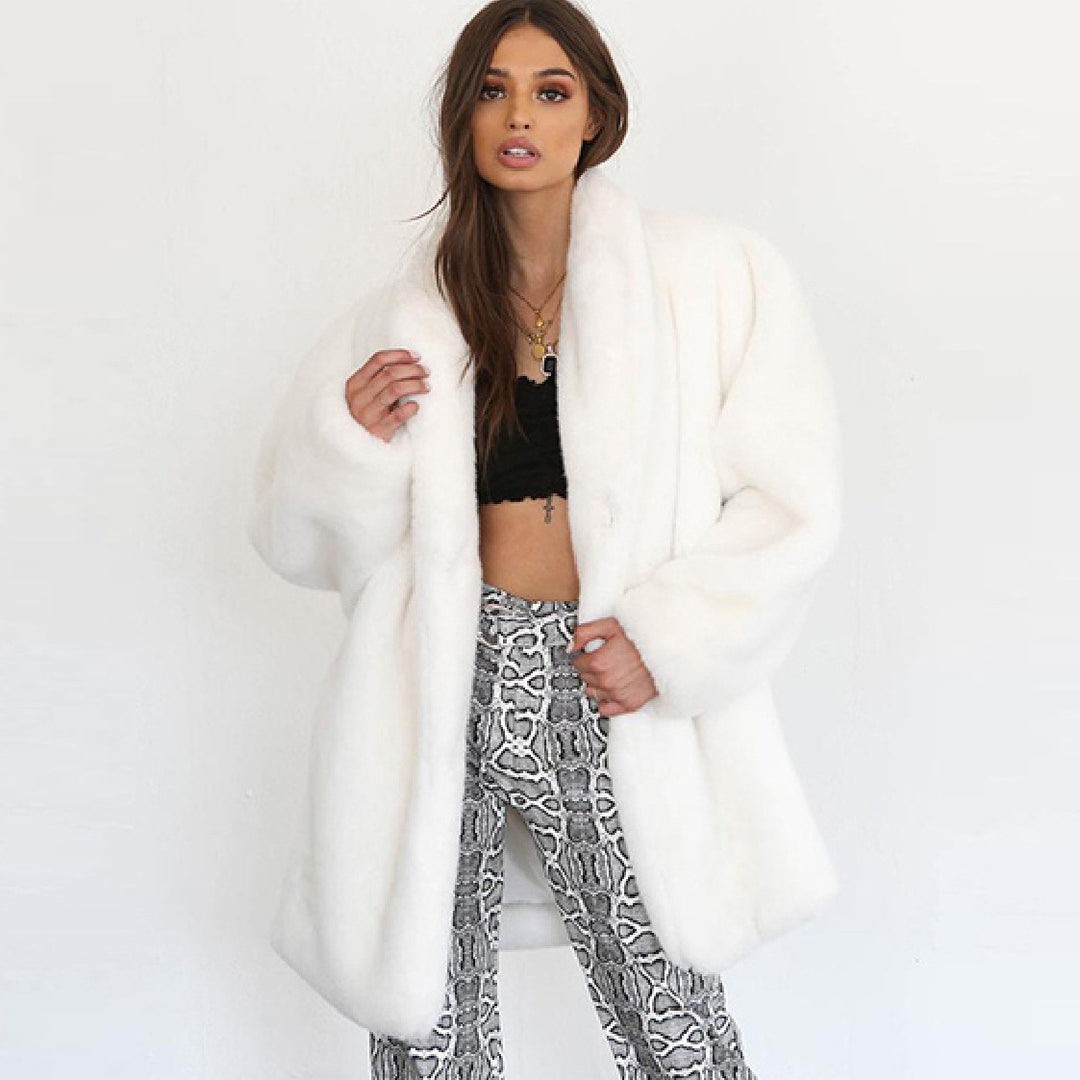 Damernas lyxiga plyschkappa Eva Jonsson-Eva Jonsson