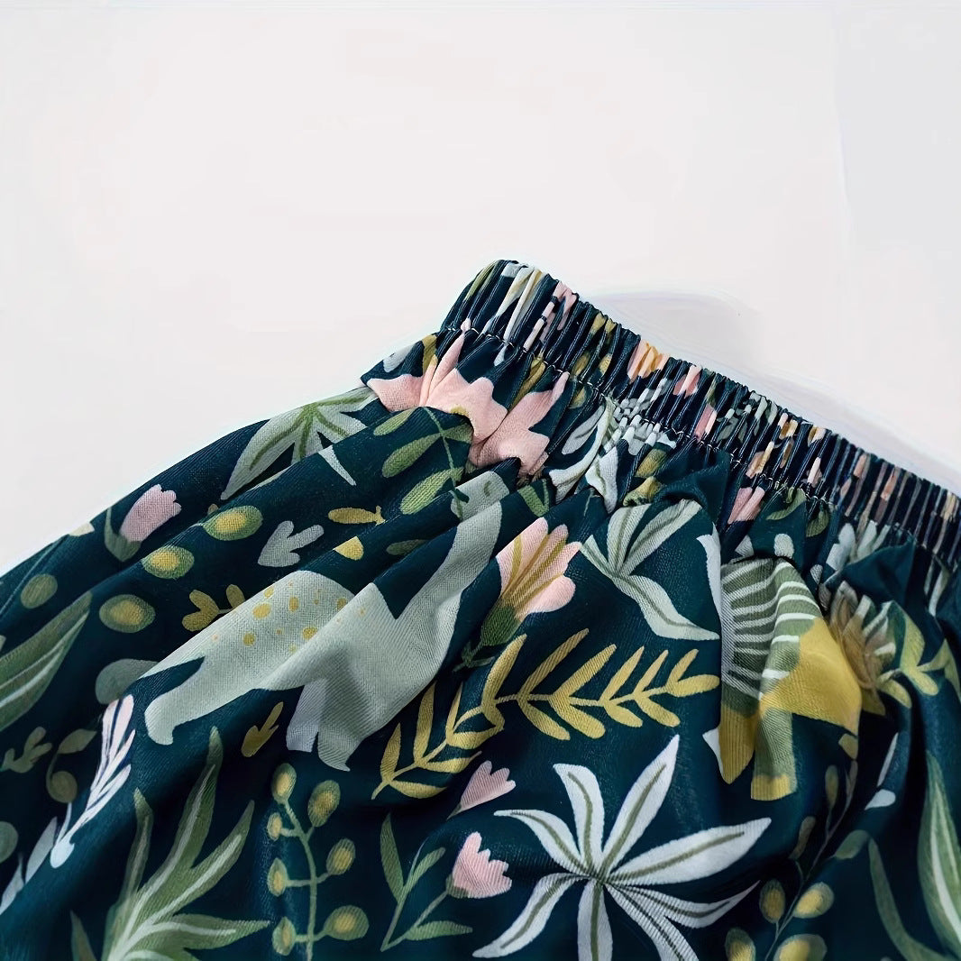 Damernas maxikjol med blommönster och elastisk midja Eva Jonsson-Eva Jonsson