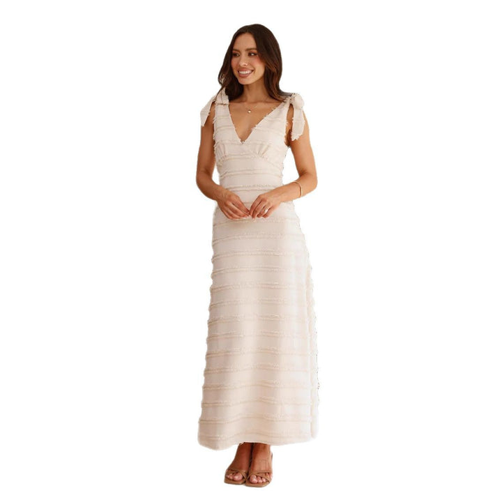 Damernas maxikjol med elegant draperad design och volangdetaljer-Eva Jonsson