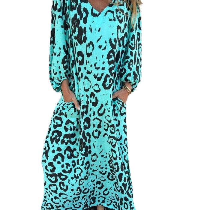 Damernas maxiklänning i stiligt leopardmönster Eva Jonsson-Eva Jonsson