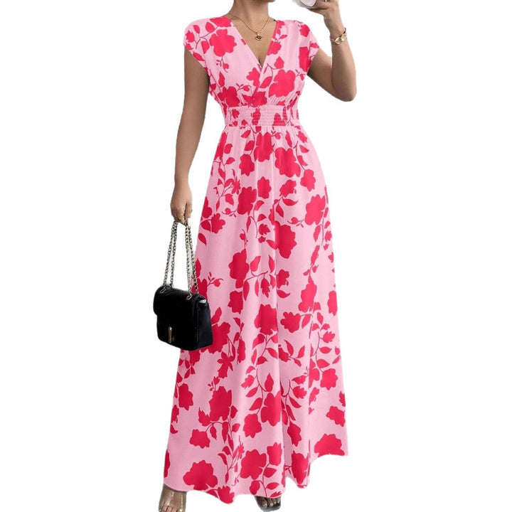 Damernas maxiklänning med blommönster Eva Jonsson-Eva Jonsson