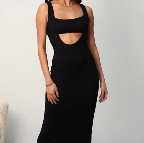 Damernas maxiklänning med innovativt cut-out-design och figurnära överdel Eva Jonsson-Eva Jonsson