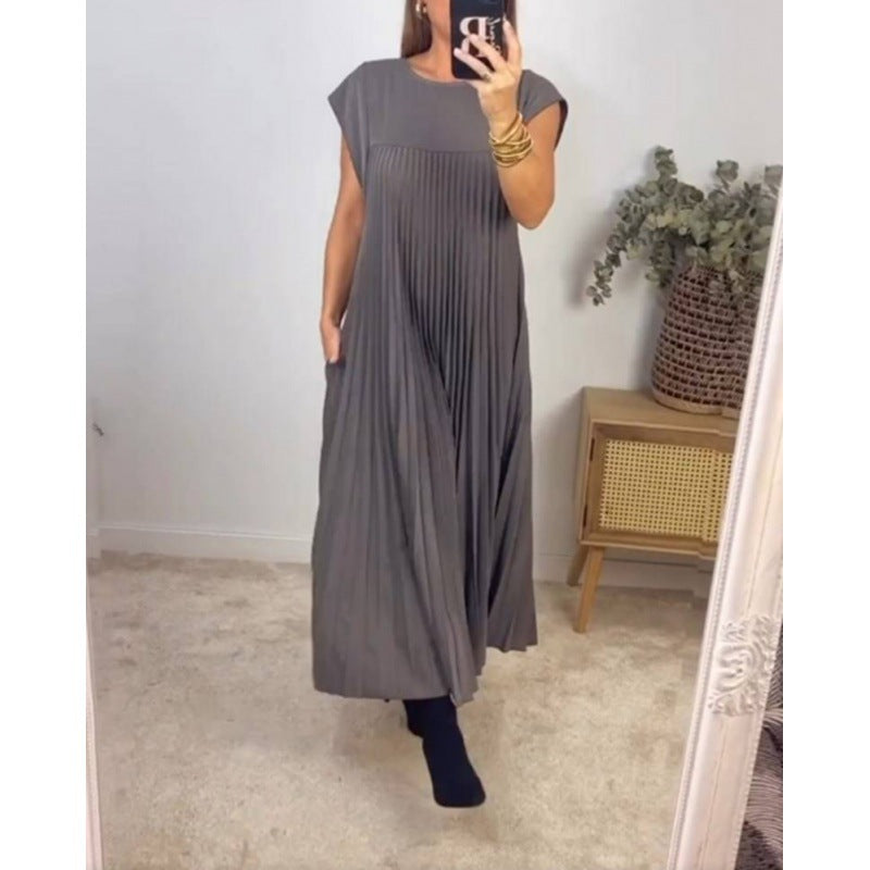 Damernas maxiklänning med plisserad design Eva Jonsson-Eva Jonsson