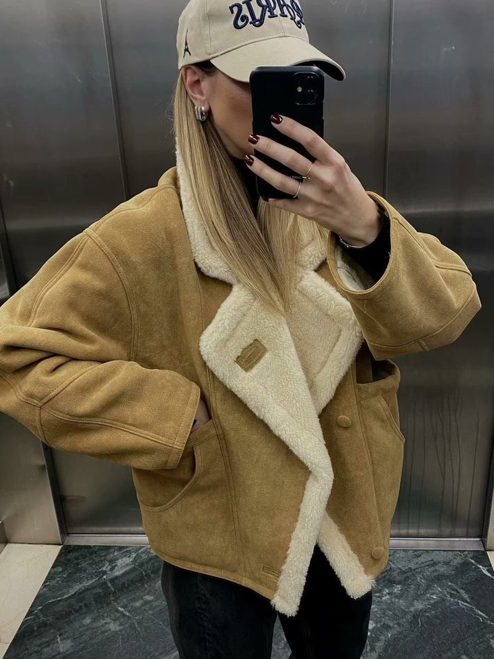 Damernas mjuka mockajacka med mysigt innerfoder Mirla-Eva Jonsson