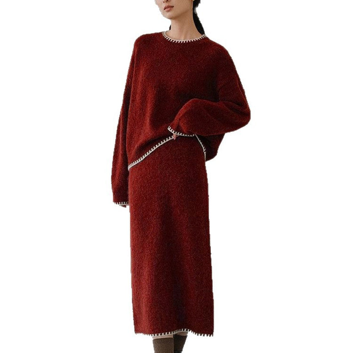 Damernas mjuka stickad outfit med fina detaljer och avslappnad snitt Eva Jonsson-Eva Jonsson